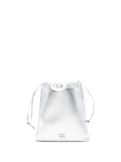 MIU MIU LOGO-LETTERING CLUTCH BAG