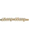 Miu Miu Logo-lettering Hairclip In Gold