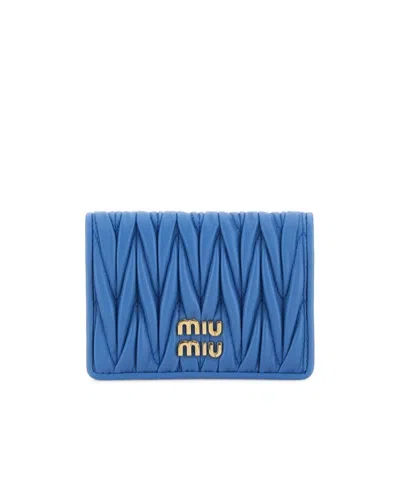 Miu Miu Logo-lettering Matelassé Cardholder
