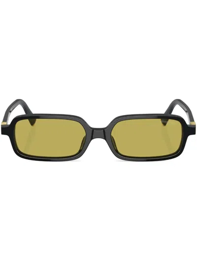 Miu Miu Square-frame Acetate Sunglasses In Black