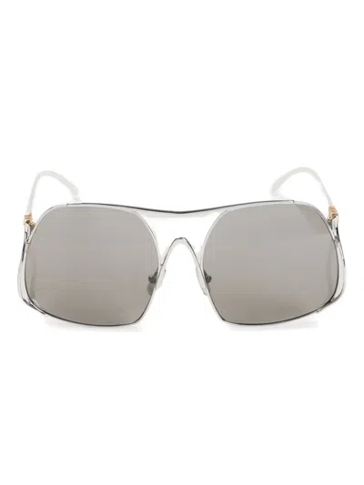 MIU MIU LOGO-LETTERING SUNGLASSES