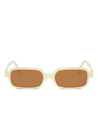 MIU MIU LOGO-LETTERING SUNGLASSES