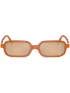 Miu Miu 11zs Rectangular Sunglasses In Orange