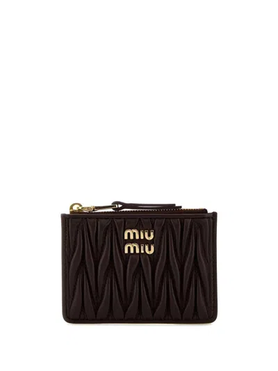 MIU MIU MIU MIU LOGO LETTERING WALLET