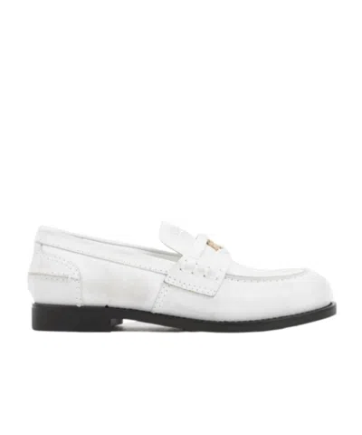 Miu Miu Logo Loafers