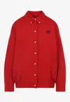 MIU MIU LOGO LONG-SLEEVED OVERSHIRT