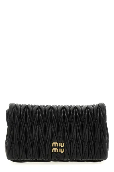 Miu Miu Logo Matelassã© Crossbody Bag