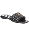 Miu Miu Iu Matelasse Slide In Black