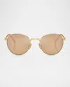 Miu Miu Eyewear Round-frame Sunglasses In Orange