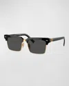 Miu Miu 54mm Square Sunglasses In Dark Grey