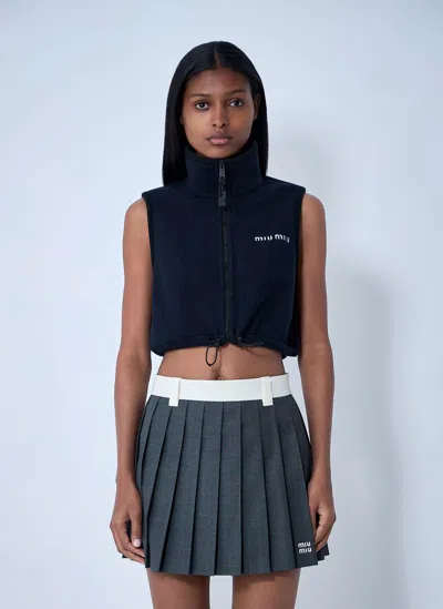 MIU MIU LOGO MOTIF GILET