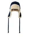 Miu Miu Logo Motif Trapper Hat In Blue