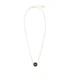 Miu Miu Adjustable Chain Necklace With Pendant Detail In Gold