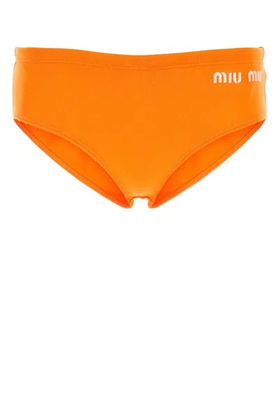 Miu Miu Logo In Orange