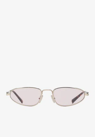 Miu Miu Logo Oval Sunglasses