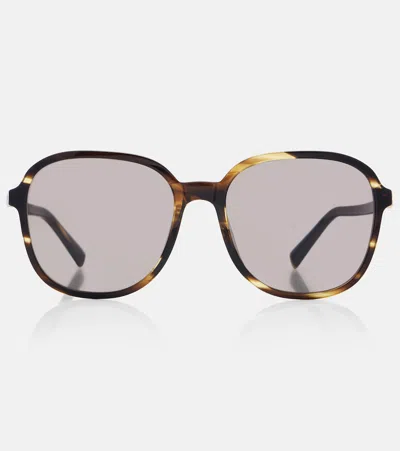 Miu Miu Logo Oversized Sunglasses In Purple
