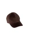 Miu Miu Logo-patch Corduroy Baseball Cap In Brown