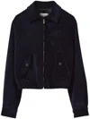 Miu Miu Corduroy Blouson Jacket In Blue