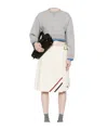 Miu Miu Long-sleeved Sweater In White