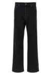 Miu Miu Logo Patch Jeans In Black