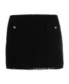 Miu Miu Skirt With Front Pockets And Textured Fabric In Black
