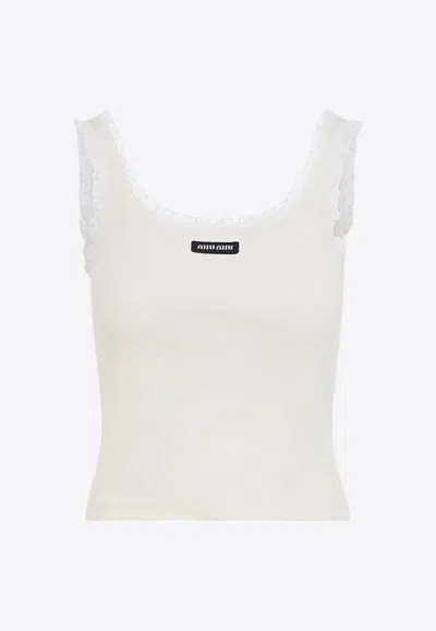 Miu Miu Logo-patch Tank Top