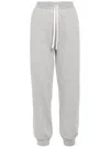 Miu Miu Logo-patch Drawstring Track Pants In Grey