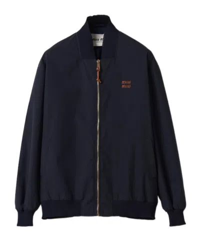 MIU MIU MIU MIU ZIP-UP BOMBER JACKET