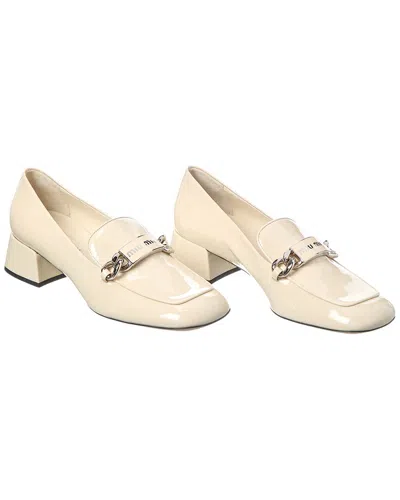 Miu Miu Logo Patent Loafer (authentic Pre-loved)