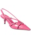 Miu Miu Logo Patent Slingback Pump