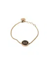 Miu Miu Logo Pattern Bracelet In Yellow