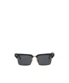 Miu Miu Logo Pattern Sunglasses In Gray