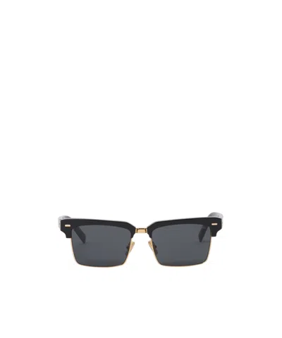 Miu Miu Logo Pattern Sunglasses In Gray