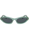 Miu Miu Sonnenbrille Mit Ovalem Gestell In Green