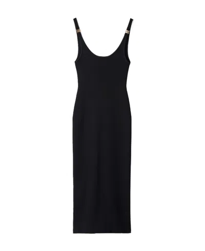 MIU MIU MIU MIU SLEEVELESS RIBBED-KNIT MIDI DRESS