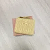Miu Miu Logo Plaque Wallet In Nude