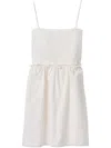 Miu Miu Logo-print Dress In White