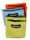 Miu Miu Woman Multicolor Socks In Orange