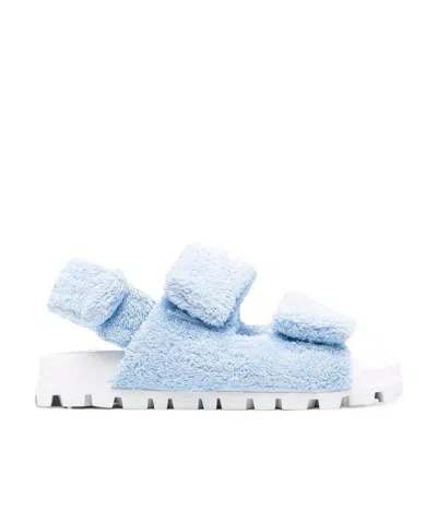 Miu Miu Logo Round-headed Sandals
