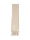 Miu Miu Logo Scarf In White