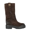 Miu Miu Logo Short Boots In Black