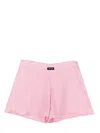 Miu Miu Logo Short In Pink