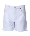 Miu Miu Logo Shorts In White