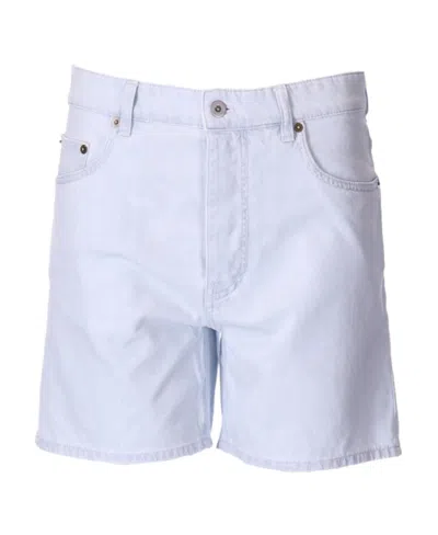 Miu Miu Logo Shorts In White