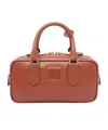 Miu Miu Women Arcadie Leather Bag In Brown