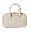 Miu Miu Logo Shoulder Bag In Nude
