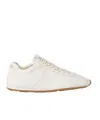 Miu Miu Leather Plume Low-top Sneakers Rubber Sole In White