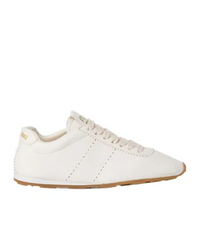 MIU MIU MIU MIU PLUME LACE-UP SNEAKERS