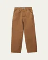Miu Miu Logo Straight Leg Pants In F0393 Oliva