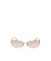 Miu Miu Logo Sunglasses Women In Brown